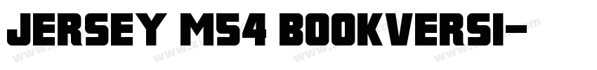 Jersey M54 BookVersi字体转换